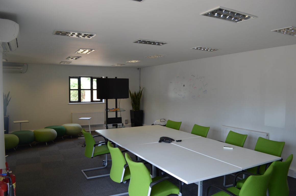 finished refurbished meeting room 