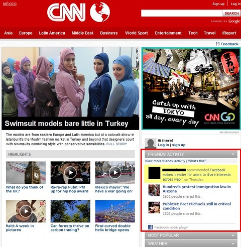 CNN site